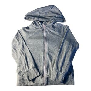 Xersion Kids Heather Gray Zip-Up Hoodie